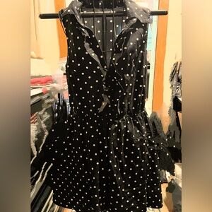 Black & White Button Down Dress